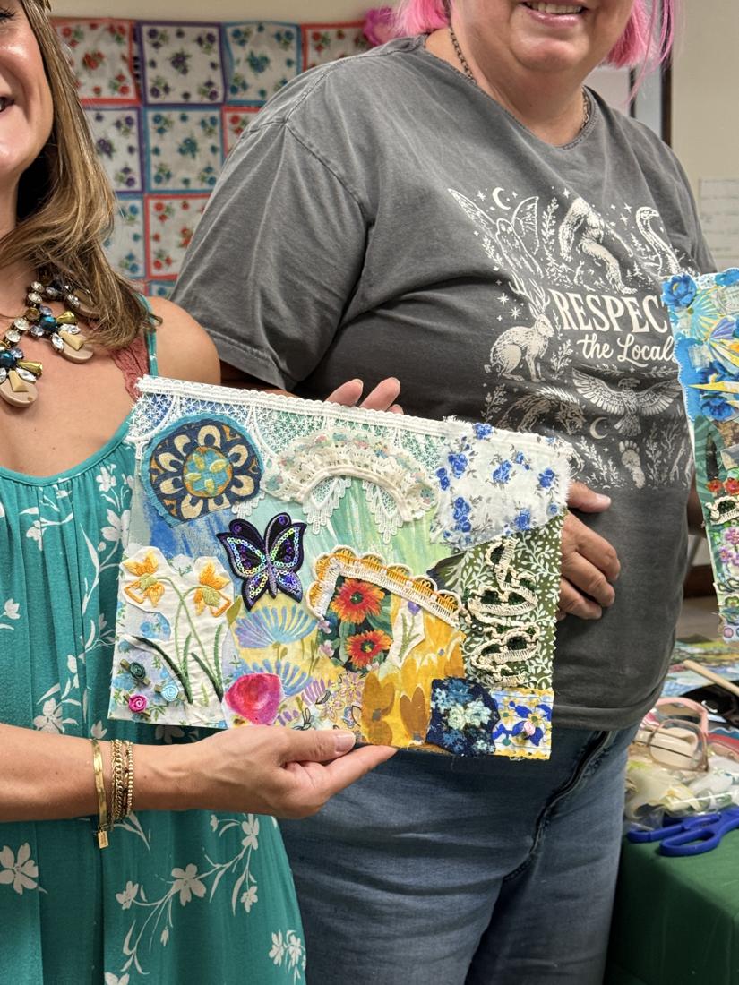 Crafters using Scorch Marker products at the Wildflower Conference