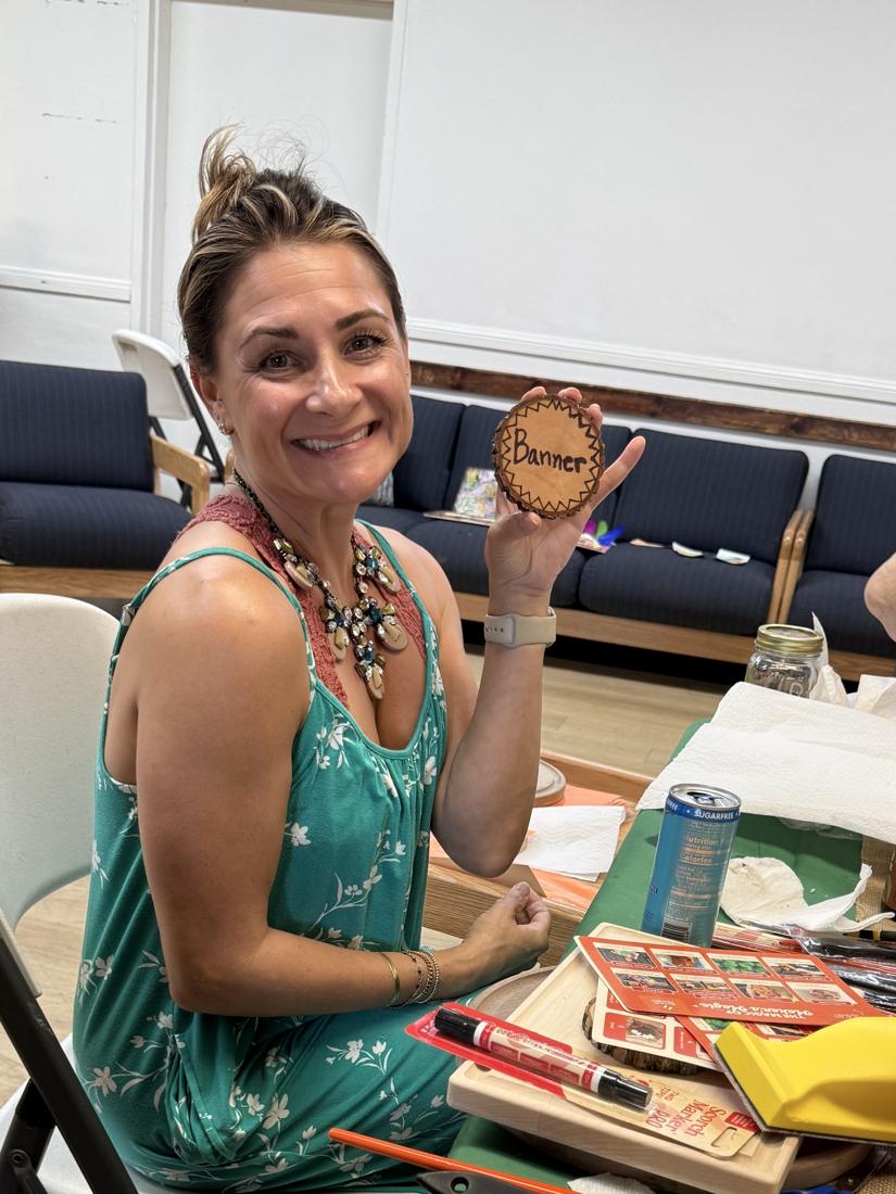 Crafters using Scorch Marker products at the Wildflower Conference