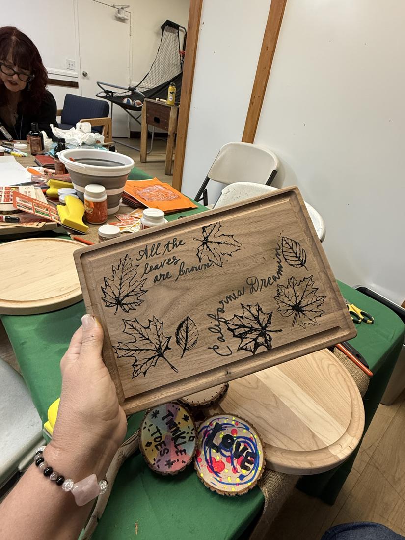 Crafters using Scorch Marker products at the Wildflower Conference