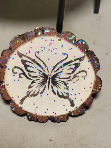 Customer photo: Wood Ornament Kit by Erika R.