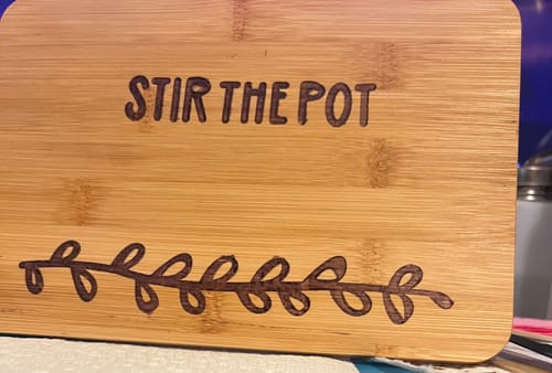 Customer photo: Mesh Stencils by Rebecca S.