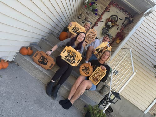 Customer photo: Mesh Stencils by Connie R.