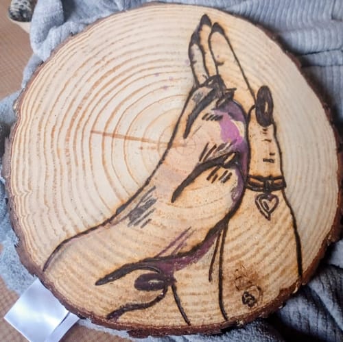 Customer photo: Wood Ornament Kit by Elaine W.