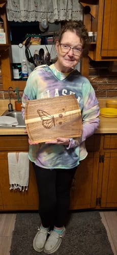 Customer photo: Cutting Board Kits by Jennifer L.