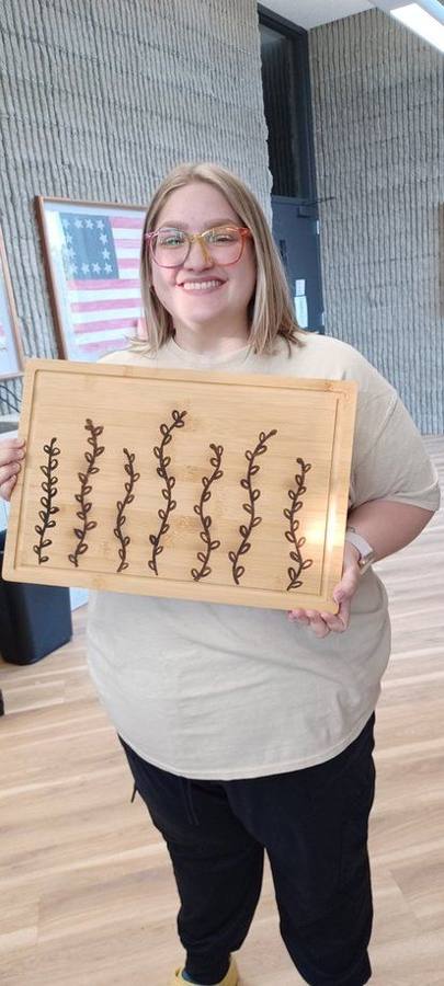 Wood burning project made with Scorch Marker by Oma's witchcraft