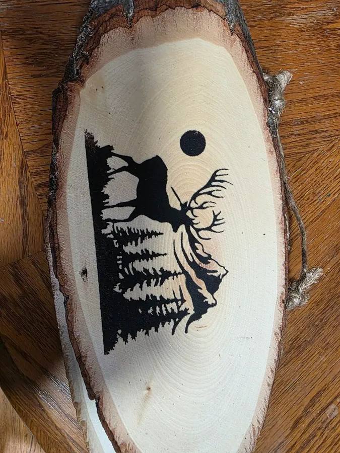 Wood burning project made with Scorch Marker by Russell Warland