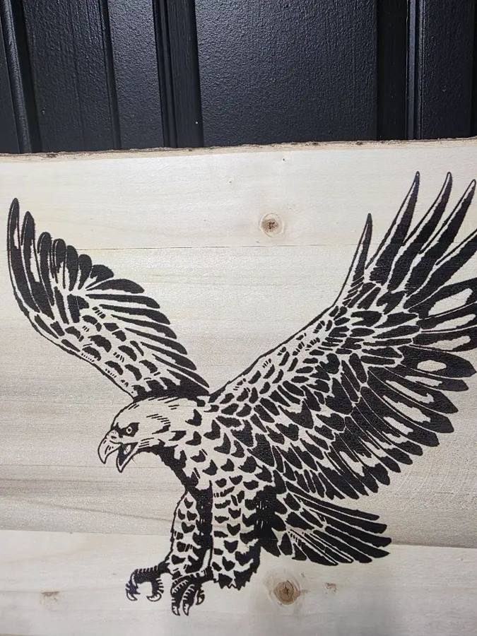 Wood burning project made with Scorch Marker by Russell Warland